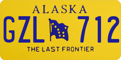 AK license plate GZL712