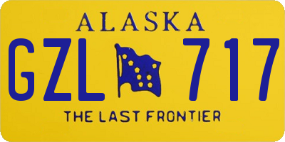 AK license plate GZL717