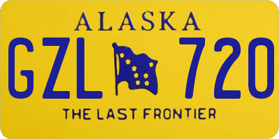 AK license plate GZL720