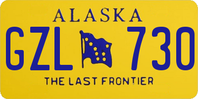 AK license plate GZL730