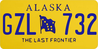 AK license plate GZL732