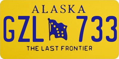 AK license plate GZL733