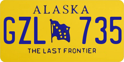 AK license plate GZL735