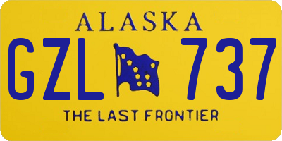 AK license plate GZL737