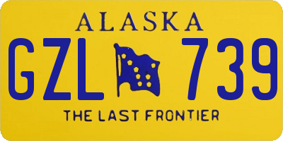 AK license plate GZL739