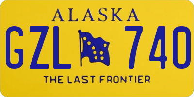 AK license plate GZL740