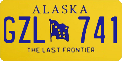 AK license plate GZL741