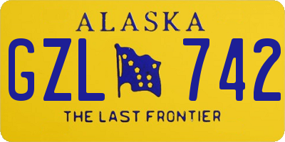 AK license plate GZL742