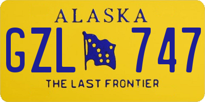 AK license plate GZL747