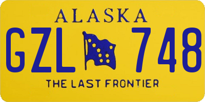 AK license plate GZL748