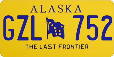 AK license plate GZL752