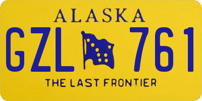 AK license plate GZL761