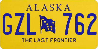 AK license plate GZL762