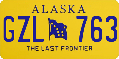 AK license plate GZL763