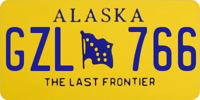 AK license plate GZL766