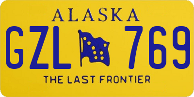 AK license plate GZL769