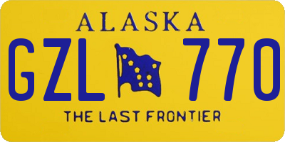 AK license plate GZL770