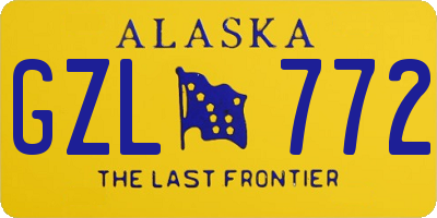 AK license plate GZL772