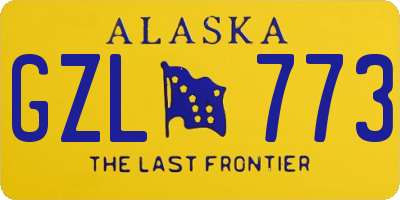 AK license plate GZL773