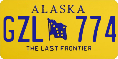 AK license plate GZL774