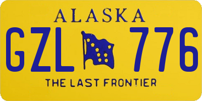 AK license plate GZL776