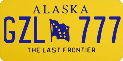 AK license plate GZL777