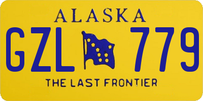 AK license plate GZL779