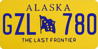 AK license plate GZL780