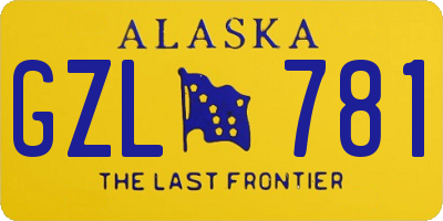 AK license plate GZL781