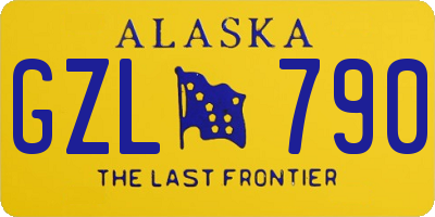 AK license plate GZL790