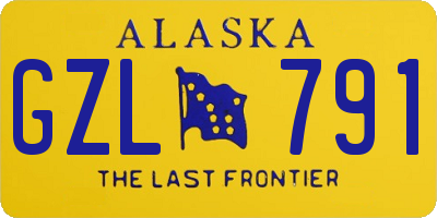 AK license plate GZL791