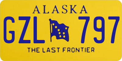 AK license plate GZL797