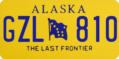 AK license plate GZL810