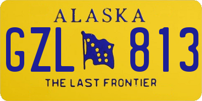 AK license plate GZL813