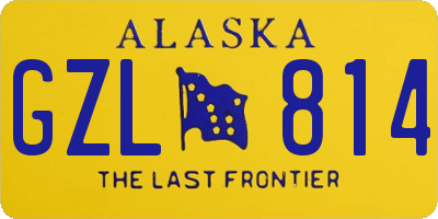 AK license plate GZL814