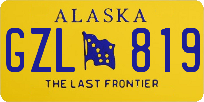 AK license plate GZL819