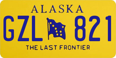 AK license plate GZL821