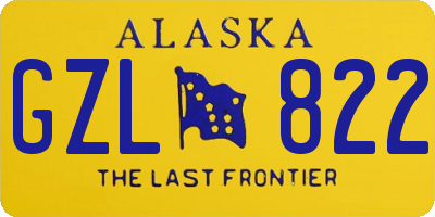 AK license plate GZL822