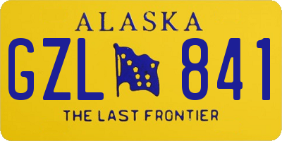 AK license plate GZL841