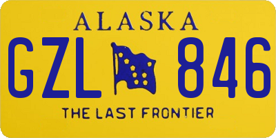 AK license plate GZL846