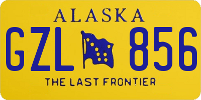 AK license plate GZL856