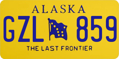 AK license plate GZL859