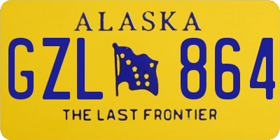 AK license plate GZL864