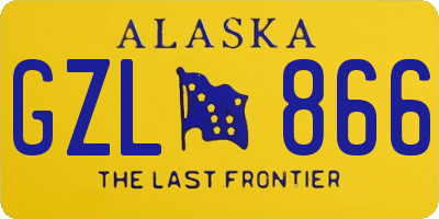 AK license plate GZL866