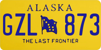 AK license plate GZL873