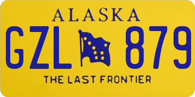 AK license plate GZL879