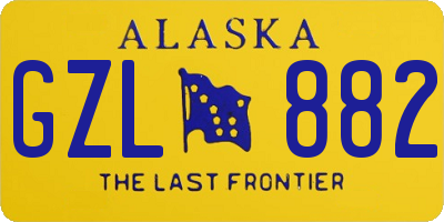 AK license plate GZL882