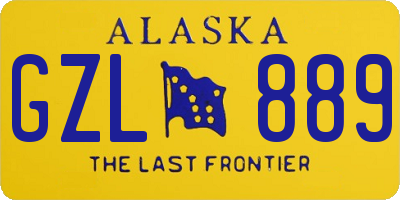 AK license plate GZL889