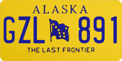 AK license plate GZL891