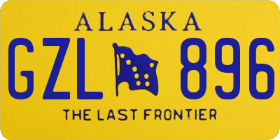 AK license plate GZL896